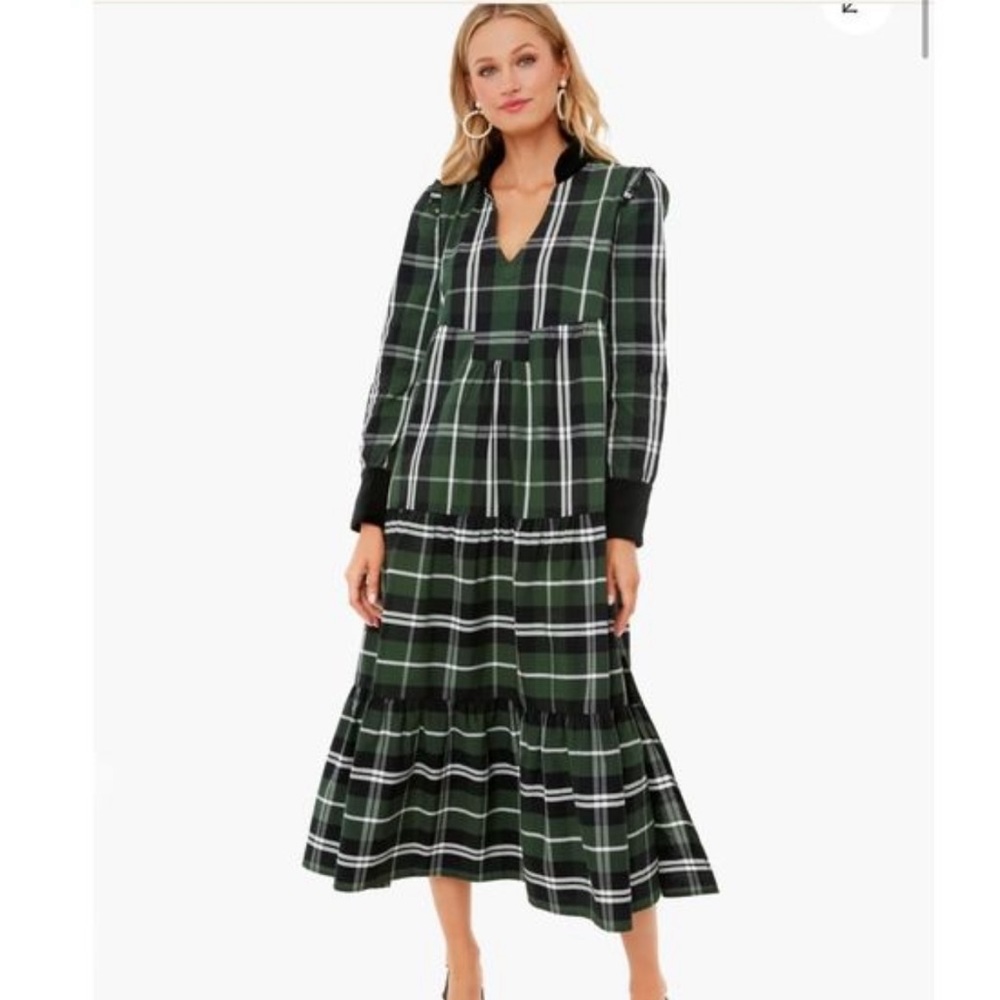 EUC Beautiful Tuckernuck Tartan Bristol Long Dress size Large